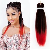 Μαλλιά για ράστα και πλεξούδες ombre Pre-Stretched X-Pression #T1B/Red