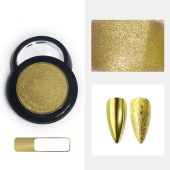 Solid Chrome Pigment Χρυσό σκόνη νυχιών Golden 