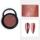 Solid Chrome Pigment ροζ σκόνη νυχιών Rose Gold