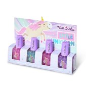 Martinelia Little Unicorn Παιδικό σετ βερνικιών νυχιών με 4 διαφορετικά glitter χρώματα.