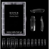 Koper Plastic Form System Dual Nails φορμες tips 100 τεμάχια N1