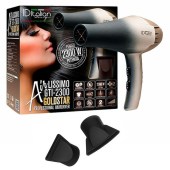 ID Italian Air Lissimo Hair Dryer GTI-2300 Goldstar Μαύρο Χρυσό