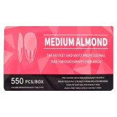 Soft Gel Tips medium almond 550 Τεμάχια