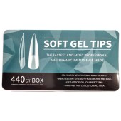 Soft Gel Tips 440 Τεμάχια long stileto 