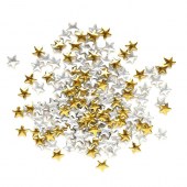Τρούκ νυχιών αστέρια 5mm χρυσά 30 τεμάχια