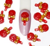 Γλειφιτζούρι διακοσμητικό νυχιών κοκκινο με glitter
