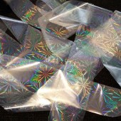 Foil νυχιών ιριδίζων διαφανο αστερι