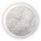 Glitter σκόνη νυχιών λευκη No.28