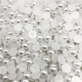 100 Λευκές Διακοσμητικές πέρλες νυχιών 3mm