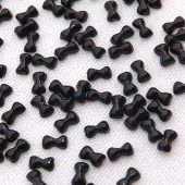 Μαύρα διακοσμητικά φιογκάκια νυχιών μικρα