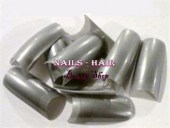 500 Γκρι Tips ψεύτικα νύχια