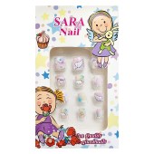Νύχια ψεύτικα παιδικά για κορίτσι Sara nail μονοκερος