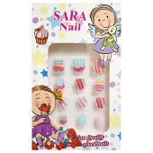 Νύχια ψεύτικα παιδικά για κορίτσι Sara nail Candy 