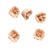 Ακρυλικά Λουλούδια 3D γιά διακόσμηση νυχιών 5 τεμαχια Nr.8