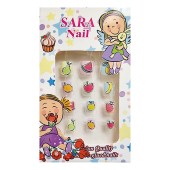 Νύχια ψεύτικα παιδικά για κορίτσι Sara nail Φρουτάκια