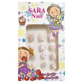 Νύχια ψεύτικα παιδικά για κορίτσι Sara nail κουνελάκια