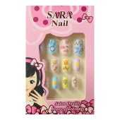 Νύχια ψεύτικα παιδικά για κορίτσι Sara nail ABC