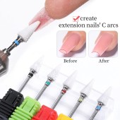 Κεραμικό φρεζάκι μπλε για αφαίρεση Gel & Acryl Gel σε κωνικό σχήμα με μυτερό άκρο