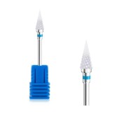 Κεραμικό φρεζάκι μπλε για αφαίρεση Gel & Acryl Gel σε κωνικό σχήμα με μυτερό άκρο