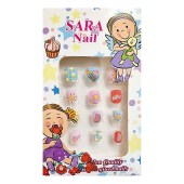 Νύχια ψεύτικα παιδικά για κορίτσι Sara nail καλοκαιράκι 