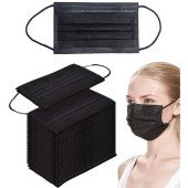 Μάσκες προστασίας αναπνοής 50 τεμάχια μαύρες