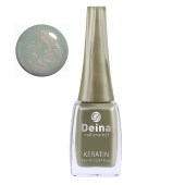 Deina cosmetics Βερνίκι Νυχιών με Κερατίνη №42 Γκρι με Χρυσό Ιριδισμό 14ml 