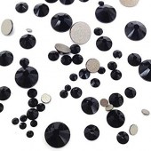 Κρύσταλλα διακόσμησης νυχιών τύπου Swarovski Μαύρα
