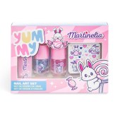 Martinelia Yummy Nail Art σετ περιποίησης νυχιών με δυο βερνίκια glitter νυχιών 