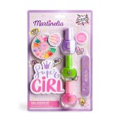 Martinelia Super Girl Nail set Βερνίκια νυχιών, λίμα νυχιών & Αυτοκόλλητο