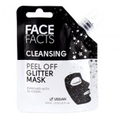 Face Facts Cleansing Glitter Peel Off Mask Black