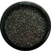 Caviar για την διακόσμηση των νυχιών γκρι με διάφανες μπίλιες 90-7