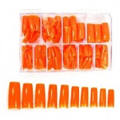 Πορτοκαλί Tips ψεύτικα νύχια 500 τεμάχια