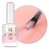 Gel In Bottle Τζελ νυχιών σε μπουκάλι με πινέλο AlleLac Peachy Pink 06 15g