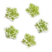 Λουλούδια 3D ανάγλυφα για διακόσμηση νυχιών λαχανι
