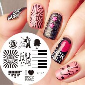 Μεταλλική Πλακετα σφραγίδας νυχιών για nail stamping JQ-36