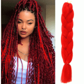 Μαλλιά για ράστα και πλεξούδες X- Pression box braids #Red