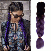 Μαλλιά για ράστα και πλεξούδες ombre X- Pression #T1B/Violet