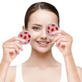 Μάσκα Ματιών με gel για χαλάρωση με σχέδιο φράουλες