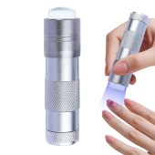 Φακός LED με Σιλικόνη Portable Mini Nail LED UV Lamp Silicone 12led