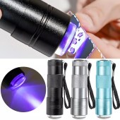 Φακός LED με Σιλικόνη Portable Mini Nail LED UV Lamp Silicone 12led