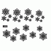 Αυτοκόλλητο νυχιών χριστουγεννιάτικο νερού M39