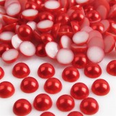 Κόκκινες Διακοσμητικές πέρλες νυχιών 4mm