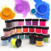 Ακρυλικές σκόνες νυχιών 8ml το κάθε βαζάκι σετ 24 διαφορετικά χρώματα