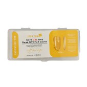 Soft Gel Tips 240τμχ διάφανα σε κασετίνα Medium Oval Matte Base JP006-3
