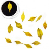 Διακοσμητικά φυλλα νυχιών κίτρινα 10 τεμάχια