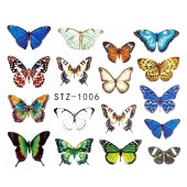 Αυτοκόλλητα νυχιών πεταλούδα STZ-1006