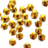 Τρούκ νυχιών εξάγωνα 5mm χρυσά 30 τεμάχια